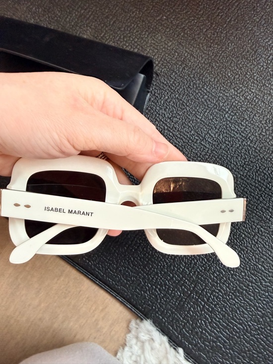 Isabel Marant Accessories - Isabel Marant White Chunky Square Sunglasses